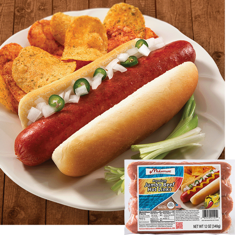 Halal Jumbo Beef Hot Links