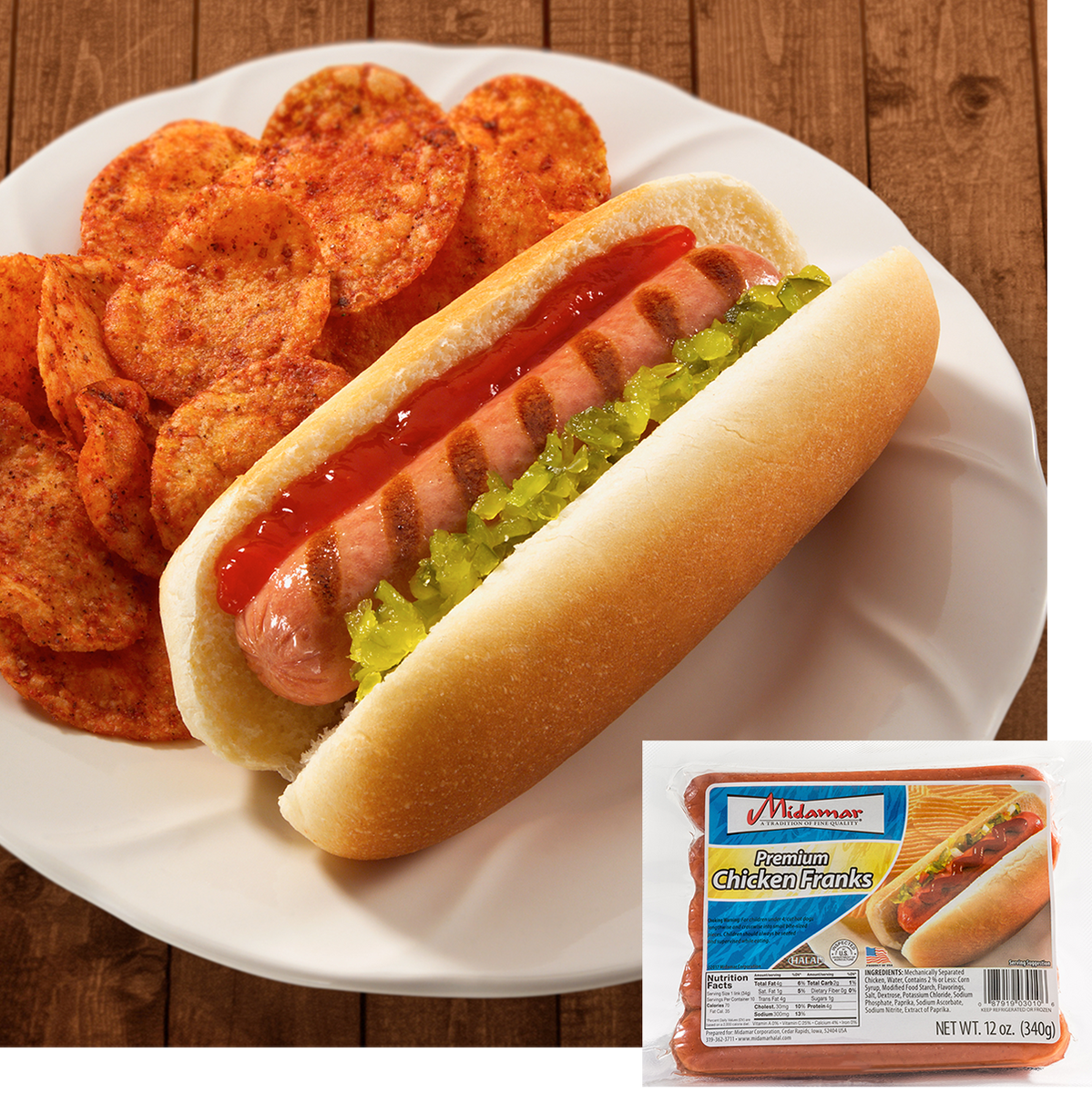 Midamar Halal Chicken Franks – midamarwholesale