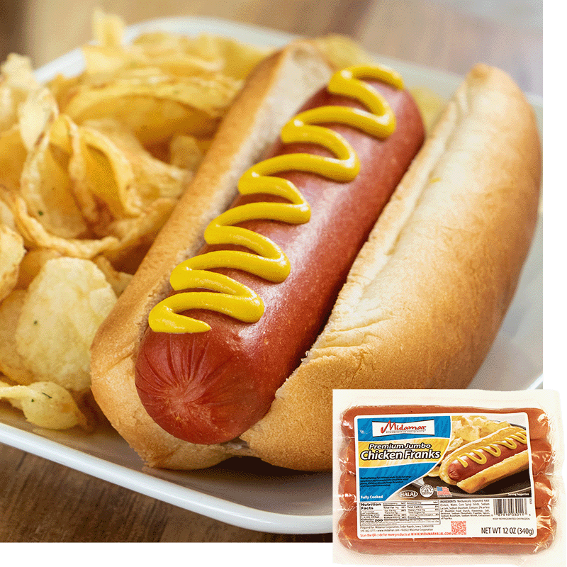 Halal Jumbo Chicken Franks