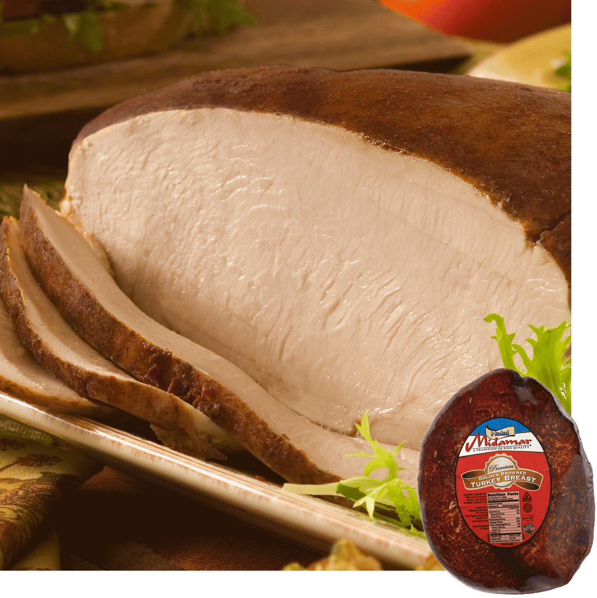 Halal Oven Roasted Golden Browned Turkey Breast