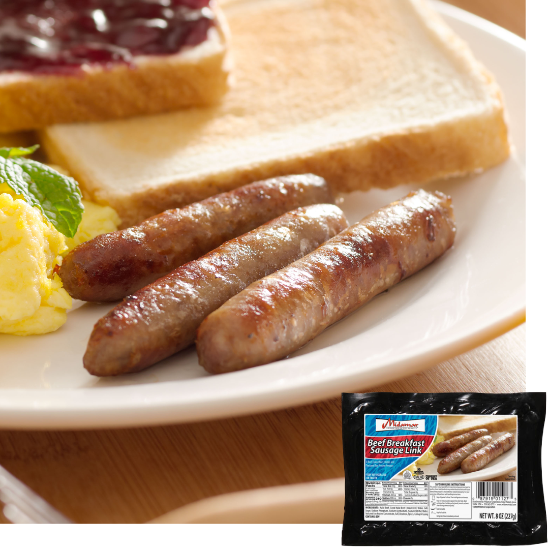 Halal Beef Breakfast Link