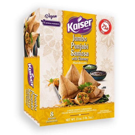 Kaiser Jumbo Punjabi Samosa with Chutney (Handmade)