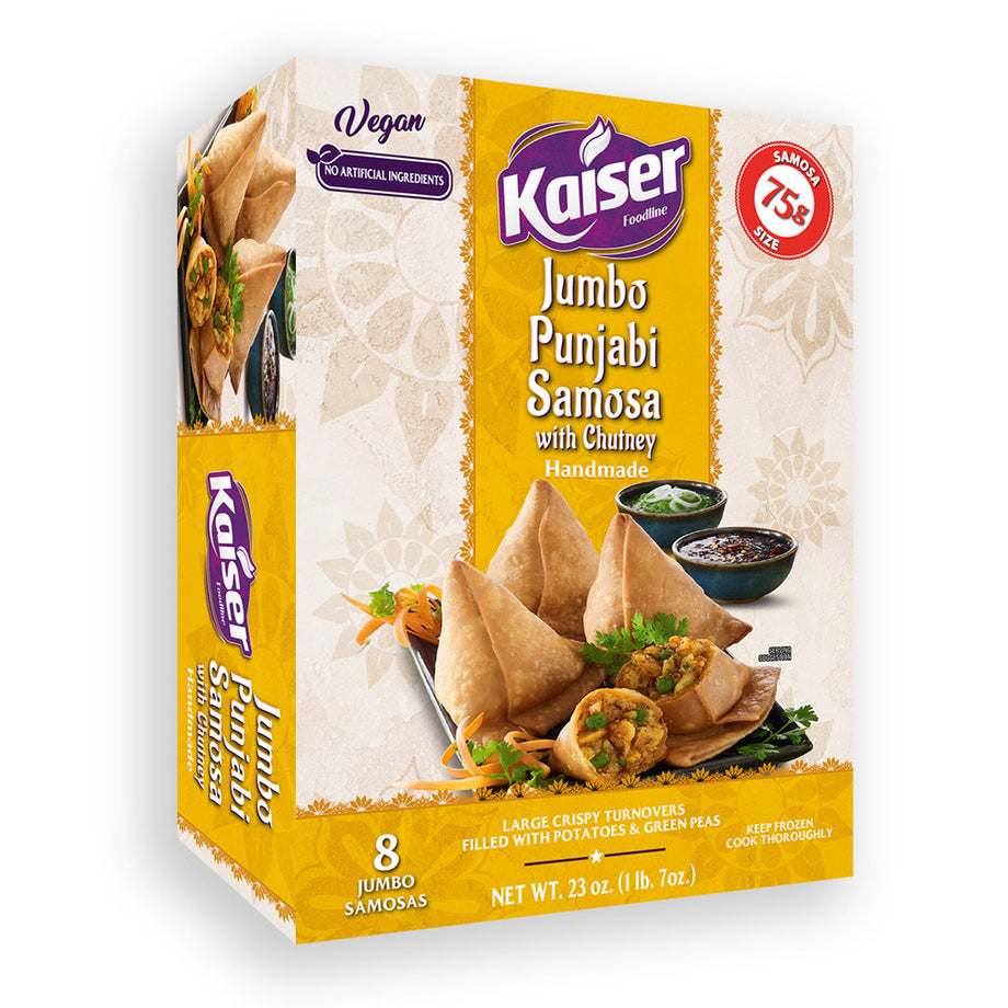 Kaiser Jumbo Punjabi Samosa with Chutney (Handmade) – midamarwholesale