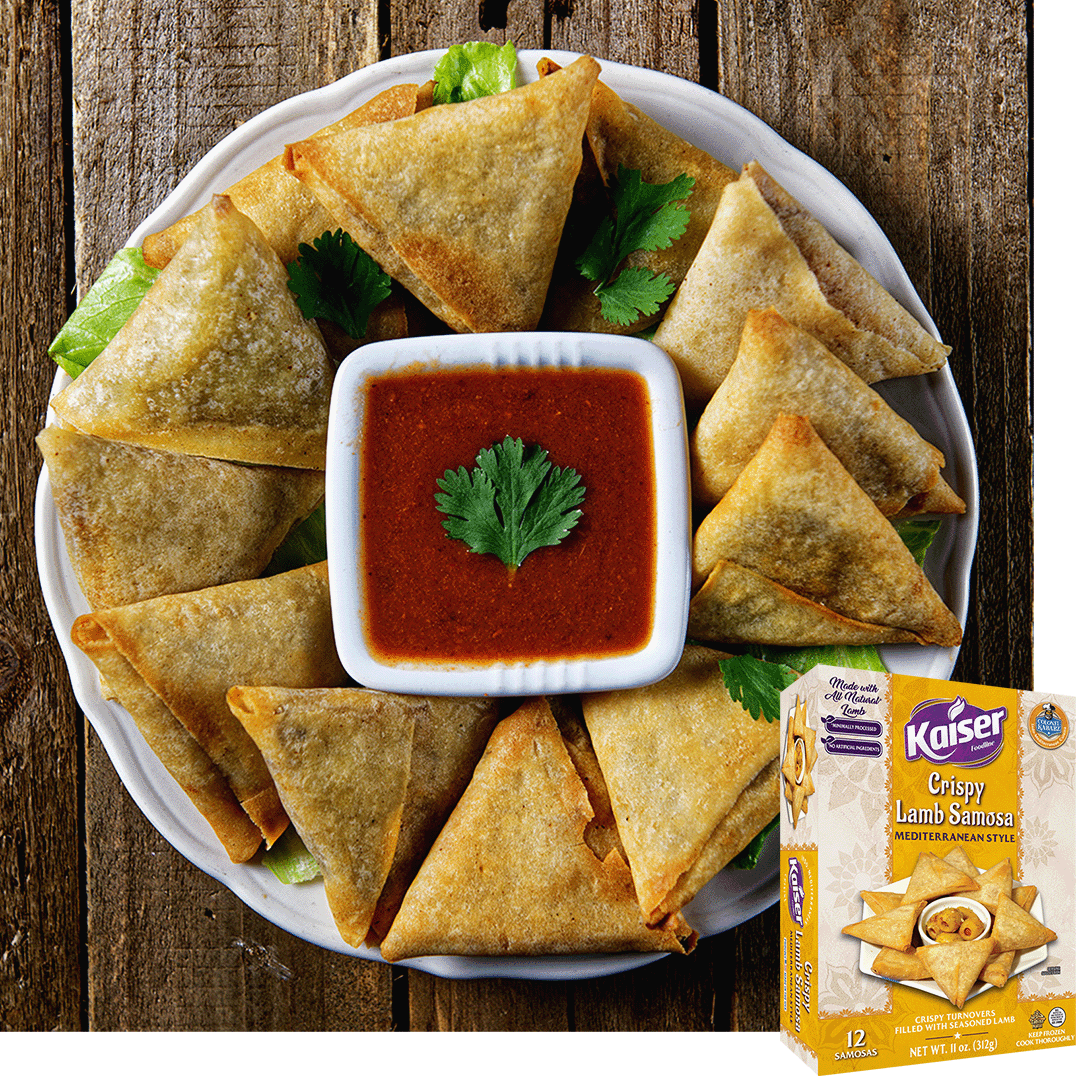 Kaiser Crispy Lamb Samosa (Mediterranean Style)