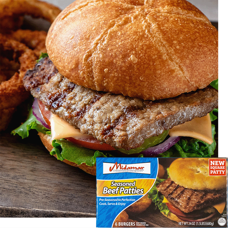 Halal Seasoned Beef Patties