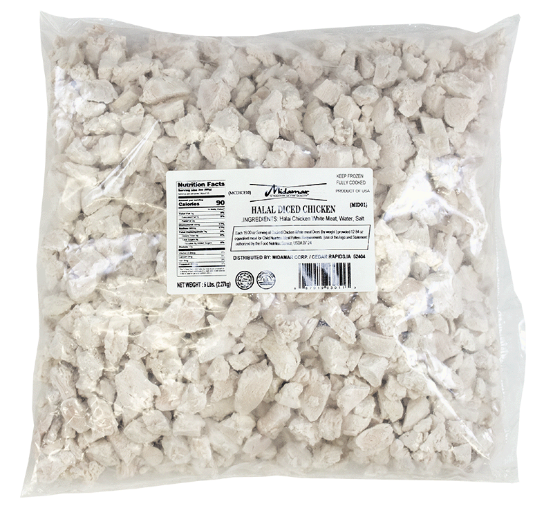 Halal Diced Chicken