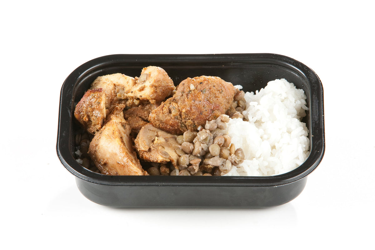 Halalthy™ Italian Style Chicken Thigh with Rice & Lentils