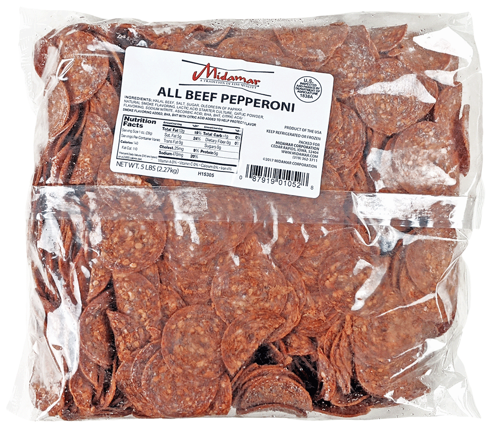 Halal Sliced Beef Pepperoni