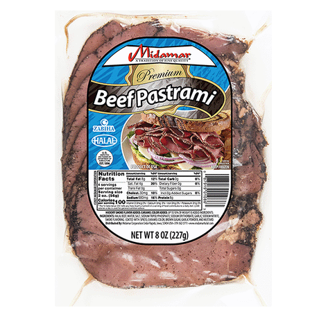 Halal Sliced Beef Pastrami