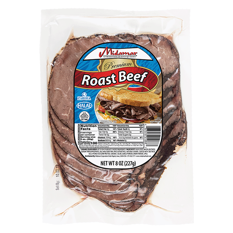 Halal Sliced Roast Beef