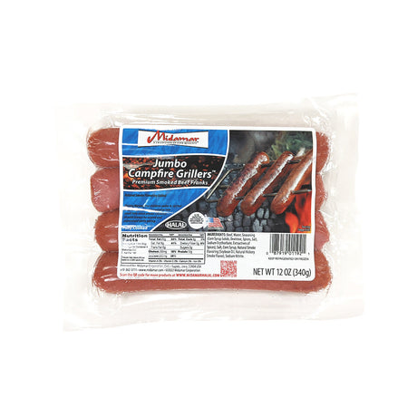 Halal Jumbo Smoked Beef Franks