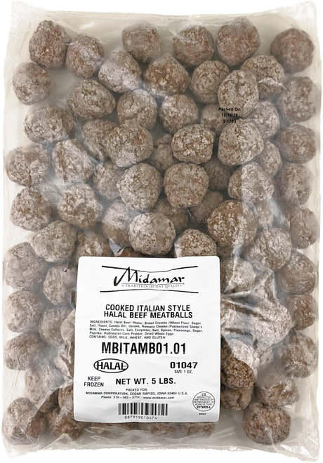 Halal Fully Cooked Italian-style Meatballs
